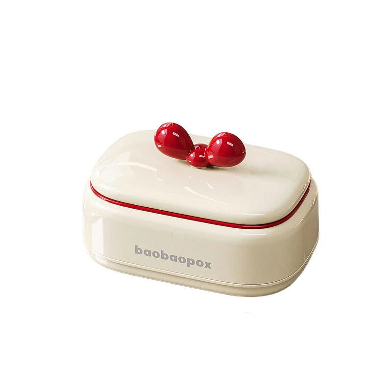 Leakproof Travel Soap Dish with Lid & Draining Layer