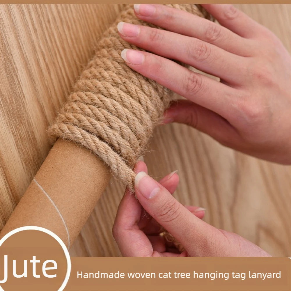 Natural Jute Cat Scratcher Rope 10M | DIY Scratch Post Twine Cat Scratcher Rope Nixie