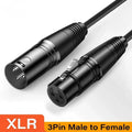 3-Pin XLR Male to Female Balanced Audio Cable | Mic & Mixer XLR Audio Cable Nixie 5m