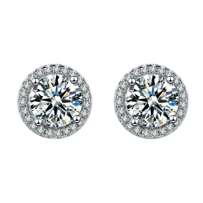Round CZ Cubic Zirconia Jewelry Set – Necklace, Earrings & Ring Jewelry Set Nixie Earrings
