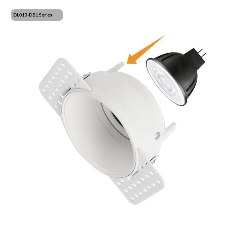 Trimless Recessed LED Downlight GU10 MR16 Anti-Glare Spotlight Recessed LED Downlight Nixie