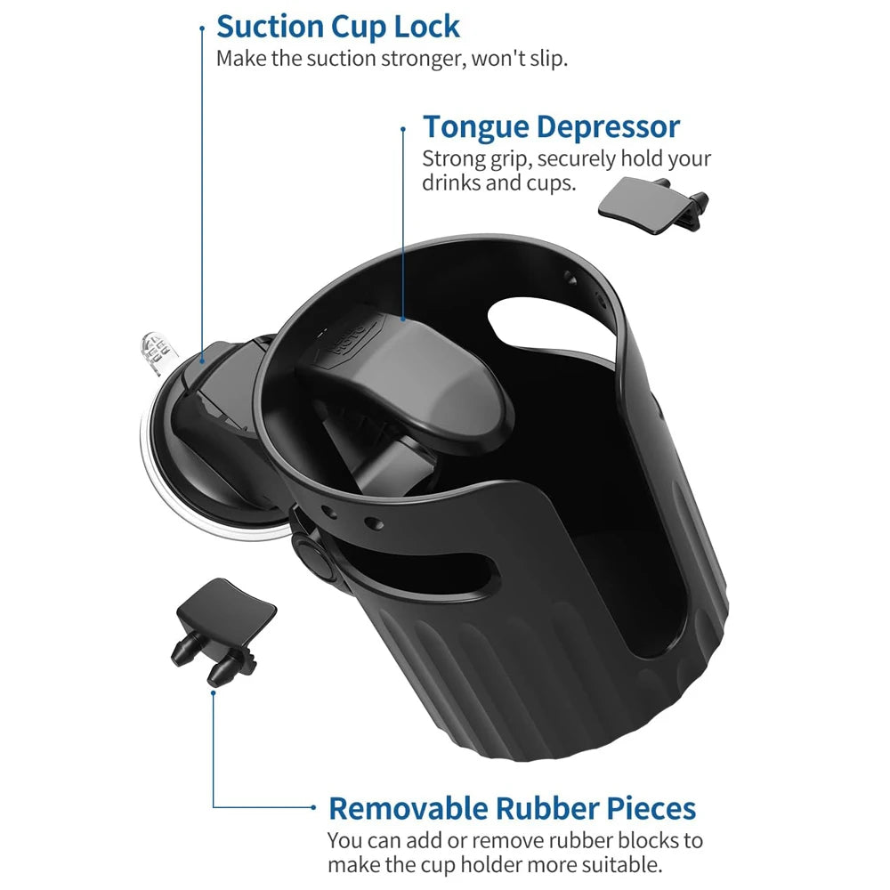 Suction Cup Drink Holder for Boat, Desk & Kayak – Universal Fit Suction Cup Drink Holder Nixie