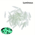 50Pcs Soft Bait Grub Worms 1.6cm Ivory PVC Fishing Lures