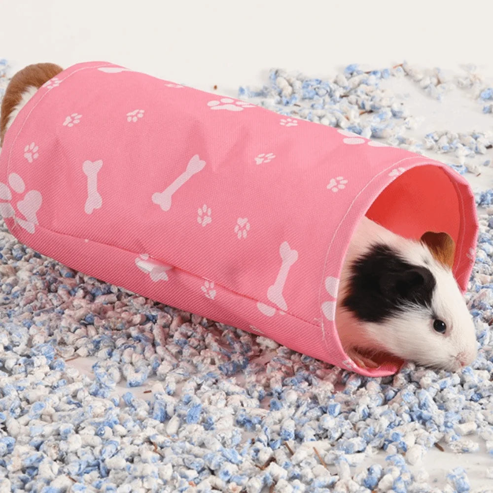 Guinea Pig Tunnel Hideout Toy – Breathable Small Pet Shelter Small Pet Tunnel Toy Nixie Style3