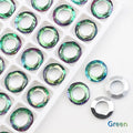 5PCS AB Crystal Round Glass Spacer Beads 14/20mm – DIY Jewelry Jewelry Making Beads Nixie Green 20mm