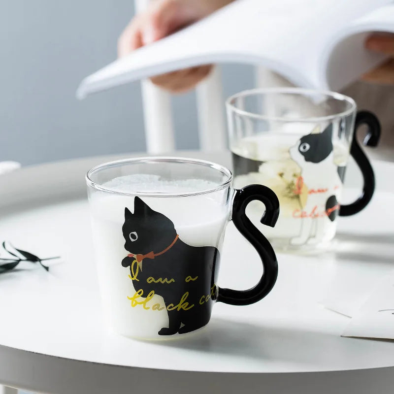 Cat Paw Heat-Resistant Glass Cup – Coffee, Tea & Milk Glass Drinkware Cup Nixie