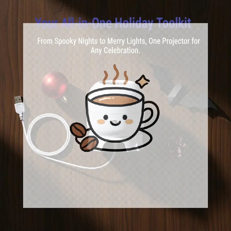 LED Dinosaur Projector Night Light – 360° Rotating USB LED Projector Night Light Nixie Default Title