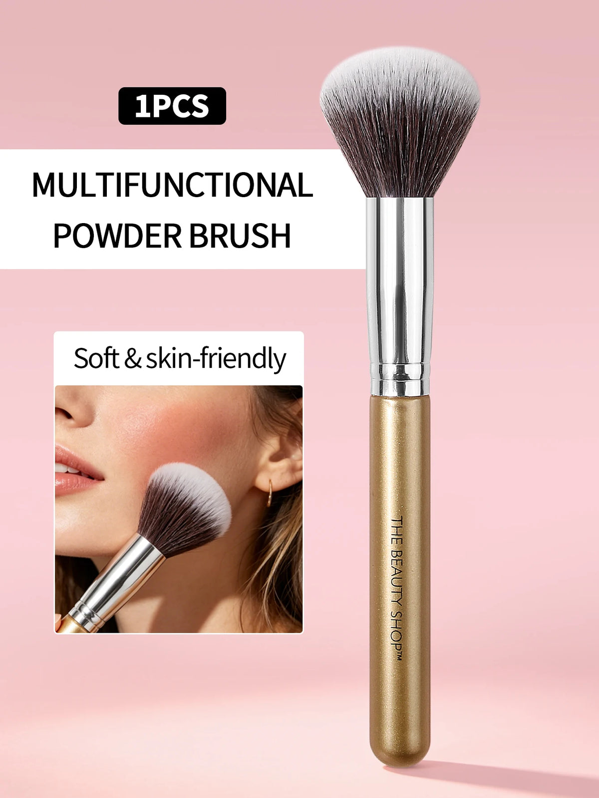 Multi-Purpose Makeup Brush – Blush, Highlight & Contour Makeup Brush Nixie