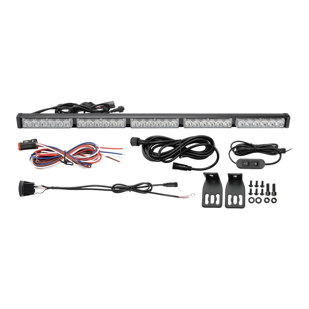 KEMIMOTO 30" UTV LED Chase Light Bar | Polaris Can-Am RZR UTV Chase Light Bar Nixie 1 set