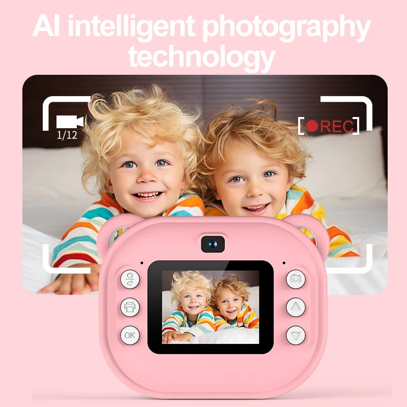 Kids Instant Print Digital Camera – Thermal Print & HD Video Kids Instant Camera Nixie