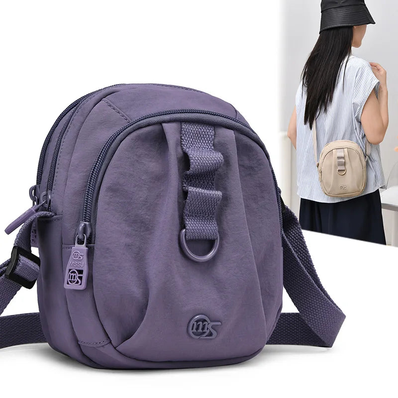 Mini Crossbody Bag for Women – Nylon Shell Shoulder Bag Mini Crossbody Bag Nixie