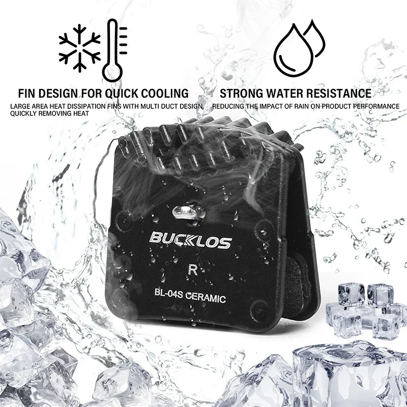 BUCKLOS Ceramic Disc Brake Pads for Shimano MTB & Road Bike Bicycle Brake Pads Nixie