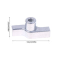 M8 M12 Aluminum Wing Nut Truss Clamp T-Nut for Stage Lighting Wing Nut Fastener Nixie Silver M8