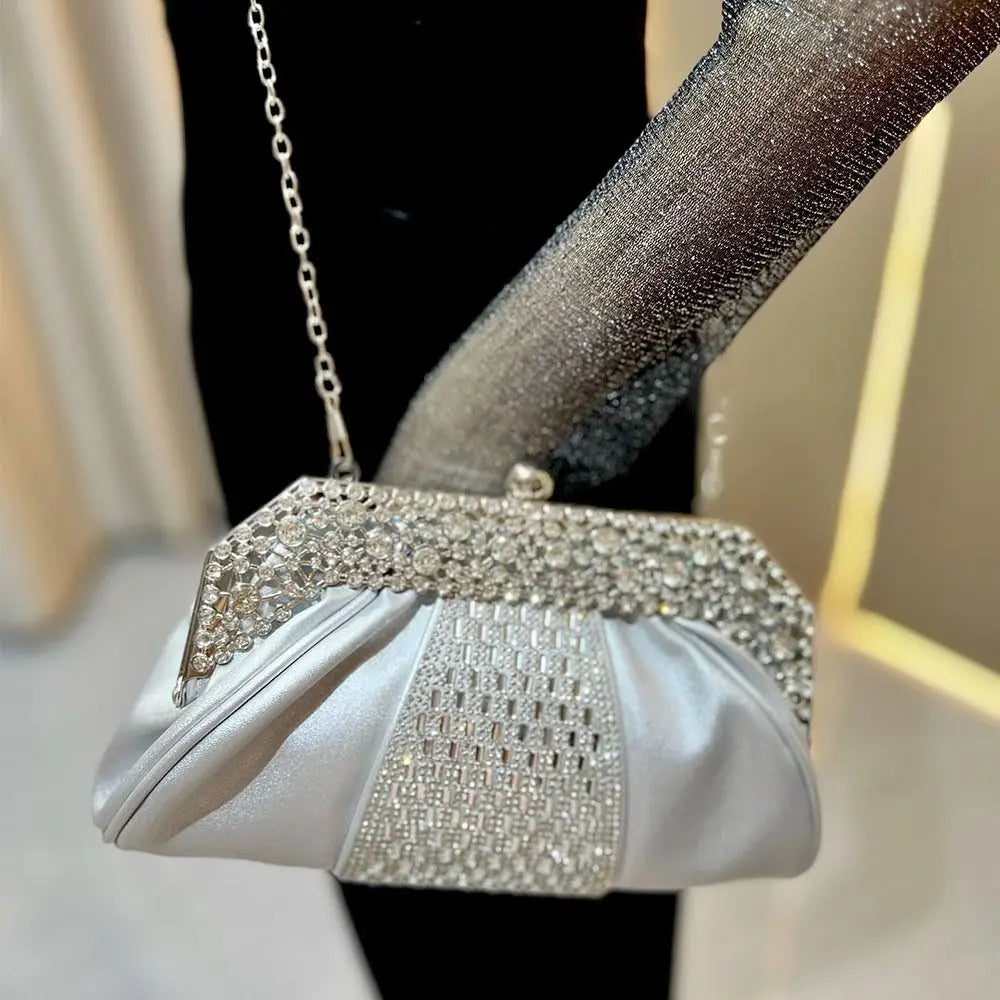 Diamond Embellished Evening Tote Bag | Women's Party Handbag Evening Tote Handbag Nixie