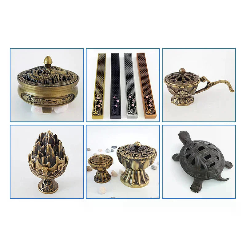 Three-Legged Incense Burner Bowl – Ancient Taishan Stone Style Incense Burner Bowl Nixie