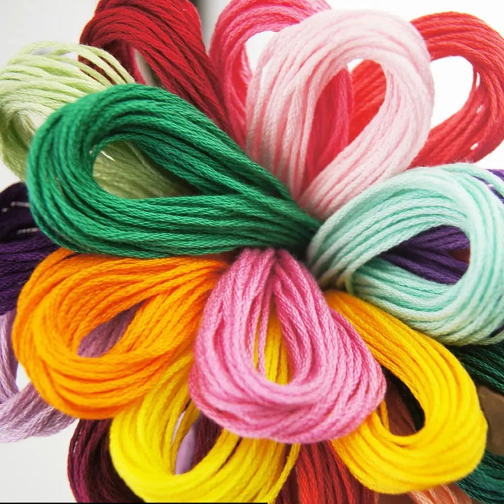 447 Pcs Mix Color Embroidery Floss Kit – Cotton Cross Stitch Thread