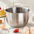 Stainless Steel Mixing Bowl – Deep Splash-Proof Design, S–XL Stainless Mixing Bowl Nixie L
