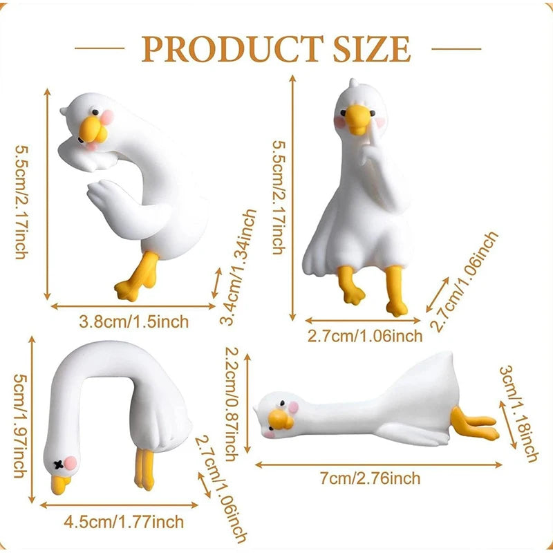 3D Resin Duck Ornament – Desk, Dashboard & Monitor Decor Resin Desk Ornament Nixie
