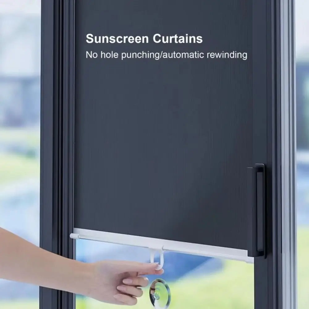 Retractable Car Window Roller Blind – UV Block Suction Cup Shade Roller Window Blind Nixie