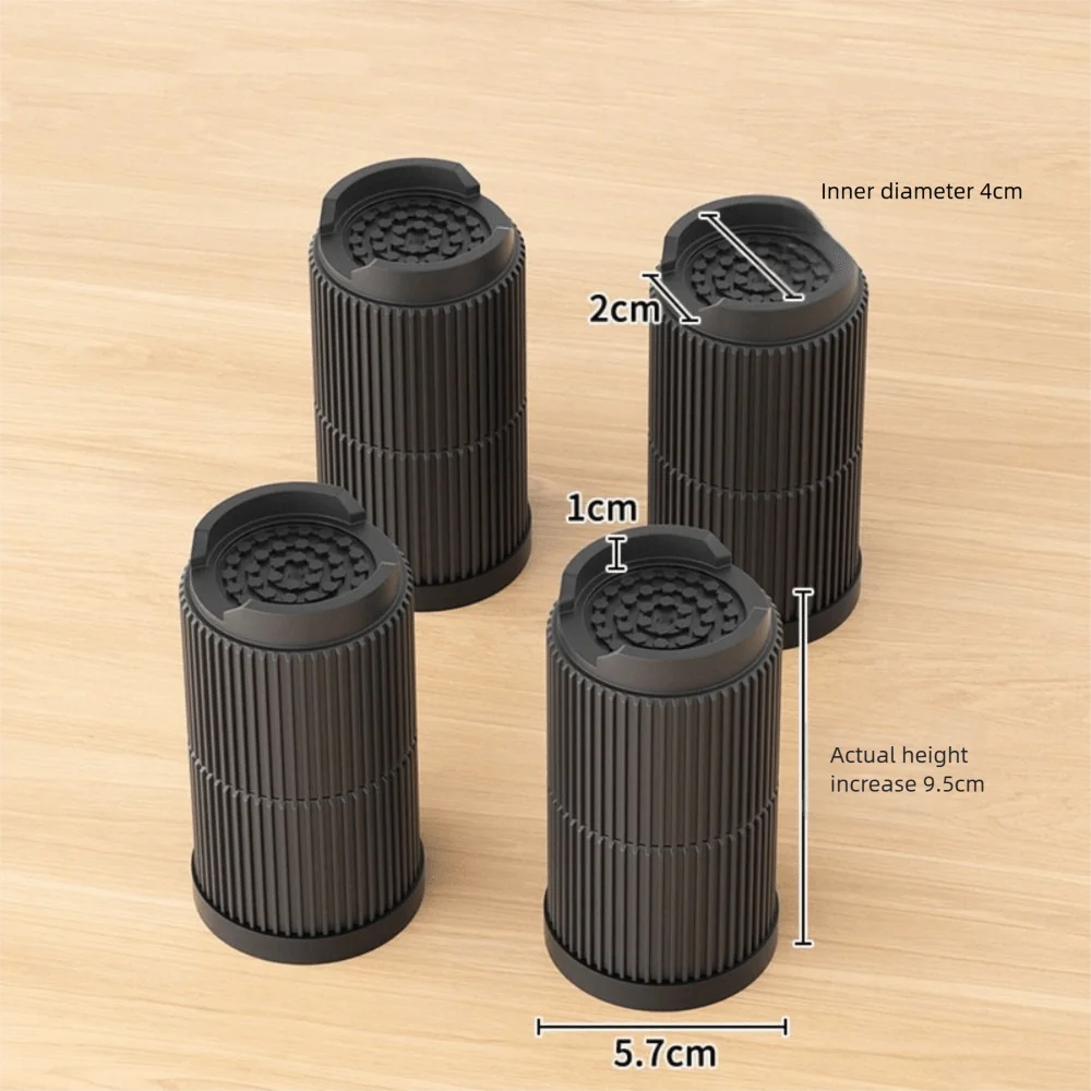 Heavy-Duty Silicone Furniture Risers & Non-Slip Bed Lifts Furniture Risers Nixie