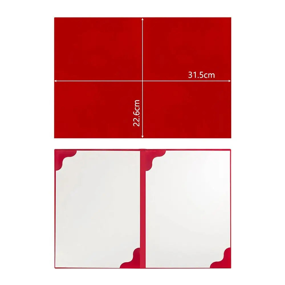 PU Leather A3/A4 Certificate & Contract Folder Cover Document Folder Cover Nixie