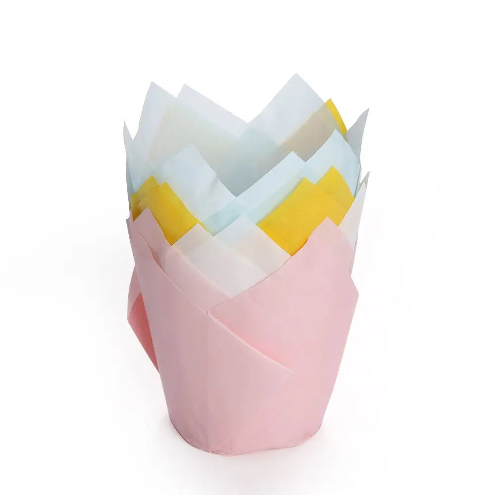 50pcs Candy Color Greaseproof Cupcake Liners & Muffin Wrappers Cupcake Liners Nixie