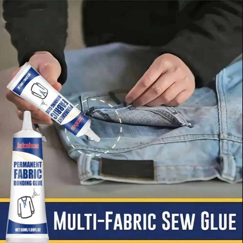 Waterproof Fabric Patching Glue – Clear Quick-Dry Adhesive 50ml