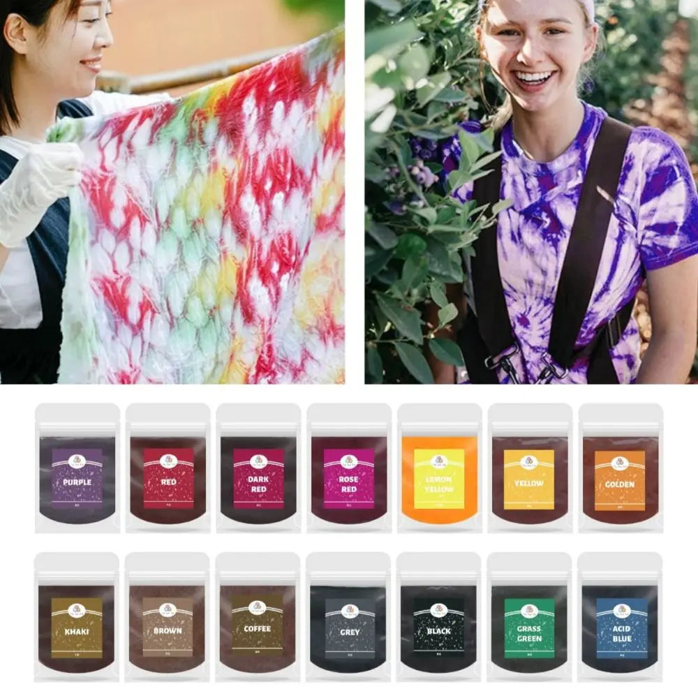 10g Reactive Tie Dye Powder – DIY Fabric Dye for Cotton & Linen Fabric Tie Dye Powder Nixie