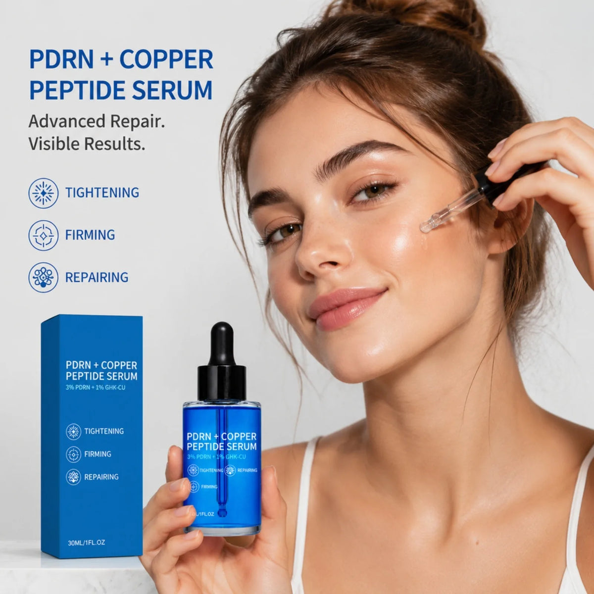 PDRN Copper Peptide Facial Serum – Firming & Hydrating Facial Serum Nixie