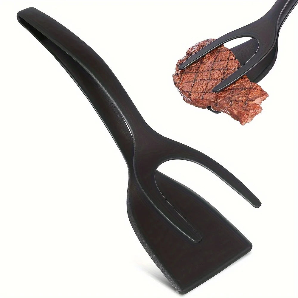 Grip & Flip Spatula Tongs – Non-Stick Egg Flipper Tool Spatula Tongs Nixie