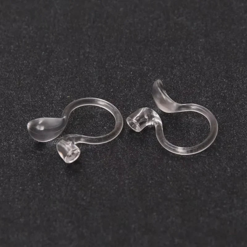 Clear U-Shaped Clip-On Earring Bases | 2 PCS DIY Jewelry Making Clip-On Earring Bases Nixie