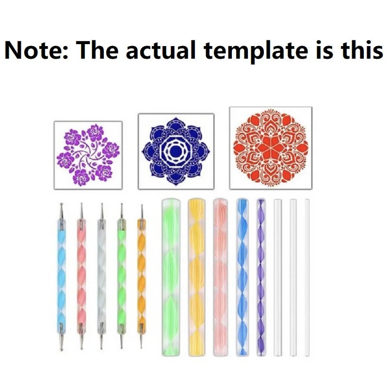 Mandala Dotting Tools Kit – Rock Painting Pens & Stencils Mandala Art Tool Kit Nixie