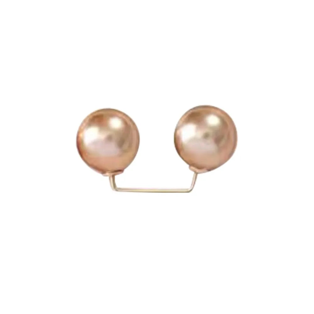 6Pcs Pearl Brooch Adjustable Waist Clip Double Head Pin Set