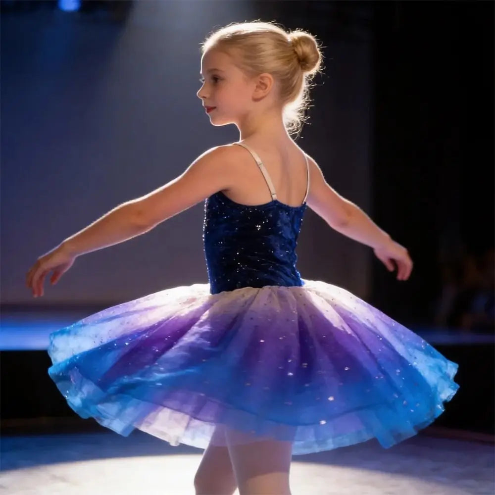 Girls Sequin Ballet Tutu Dress – Sparkly Dance Costume Kids Ballet Costume Nixie