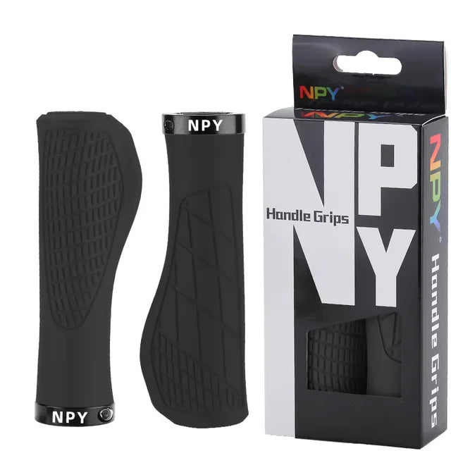 Lock-On MTB Handlebar Grips Anti-Slip Rubber BMX Bike Grips Bike Handlebar Grips Nixie BLACK