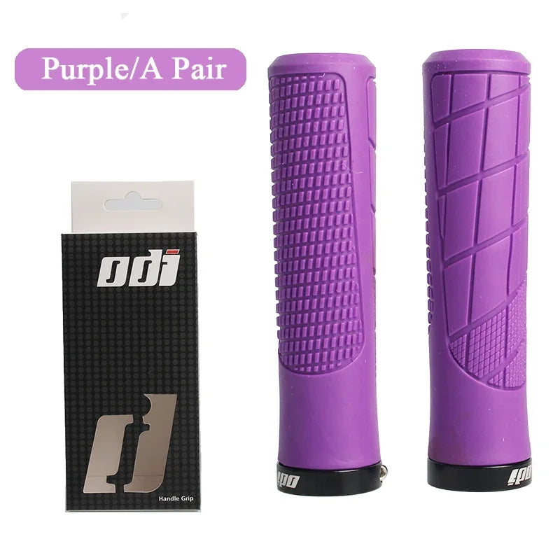 ODI Lock-On MTB BMX Bike Handlebar Grips – Non-Slip Rubber Bike Handlebar Grips Nixie PURPLE GRIP
