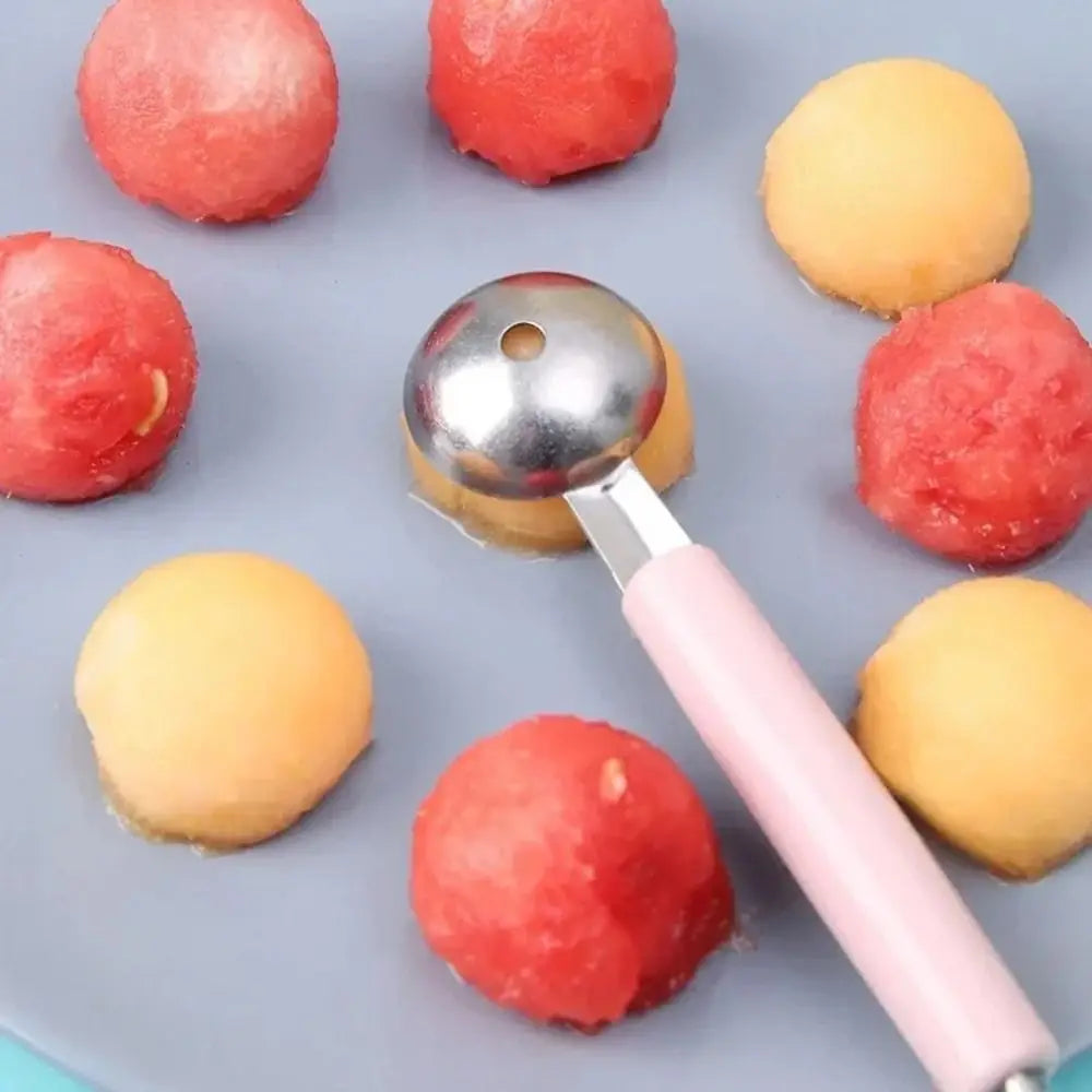 2-in-1 Stainless Steel Ice Cream Baller & Fruit Scoop Tool Fruit & Ice Cream Scoop Nixie