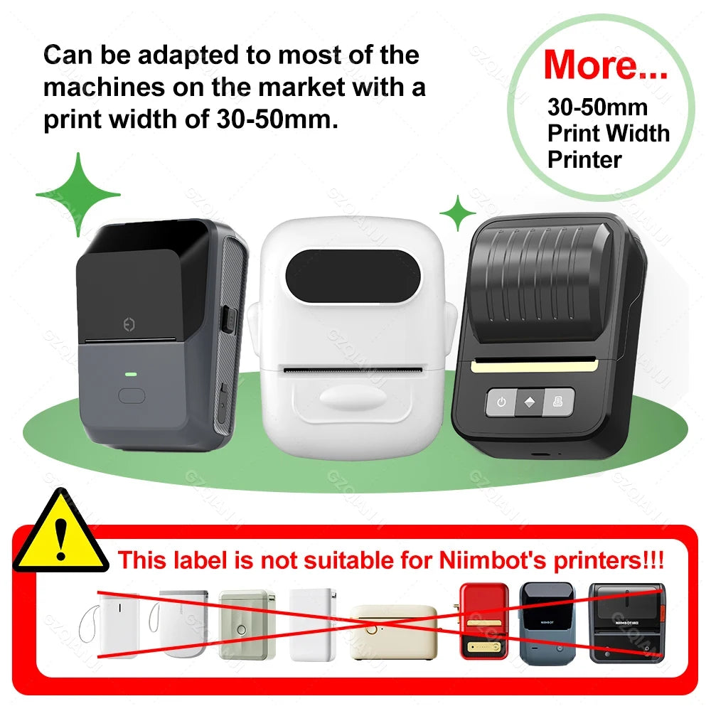Marklife P50 Thermal Label Paper 30-50mm Self-Adhesive 3 Rolls