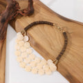 Multilayer Geometric Beaded Necklace – Acrylic & Wood | Nixie Beaded Necklace Nixie 3