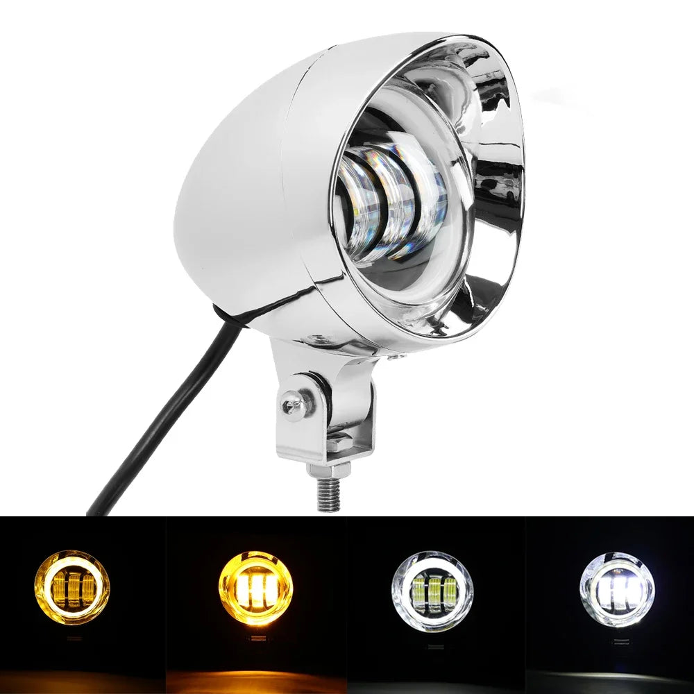 Universal Motorcycle LED Fog Light 25W Spot Lamp | KEMITOUR Motorcycle Fog Light Nixie