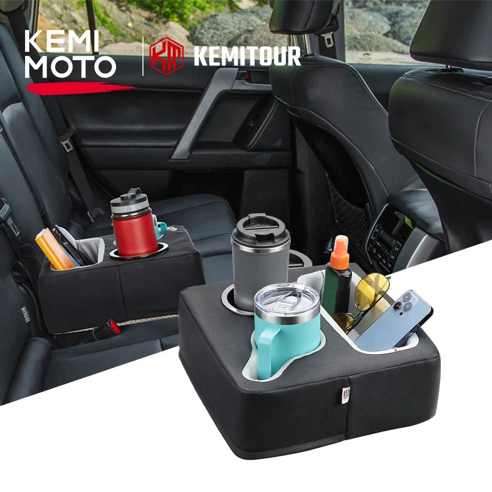 Universal Car Back Seat Cup Holder Organizer Tray | PU Leather Car Seat Organizer Nixie