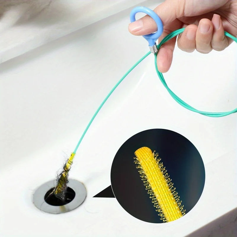 Drain Cleaning Stick Hair Removal Hook – Nylon Coated Drain Snake Drain Cleaning Tool Nixie