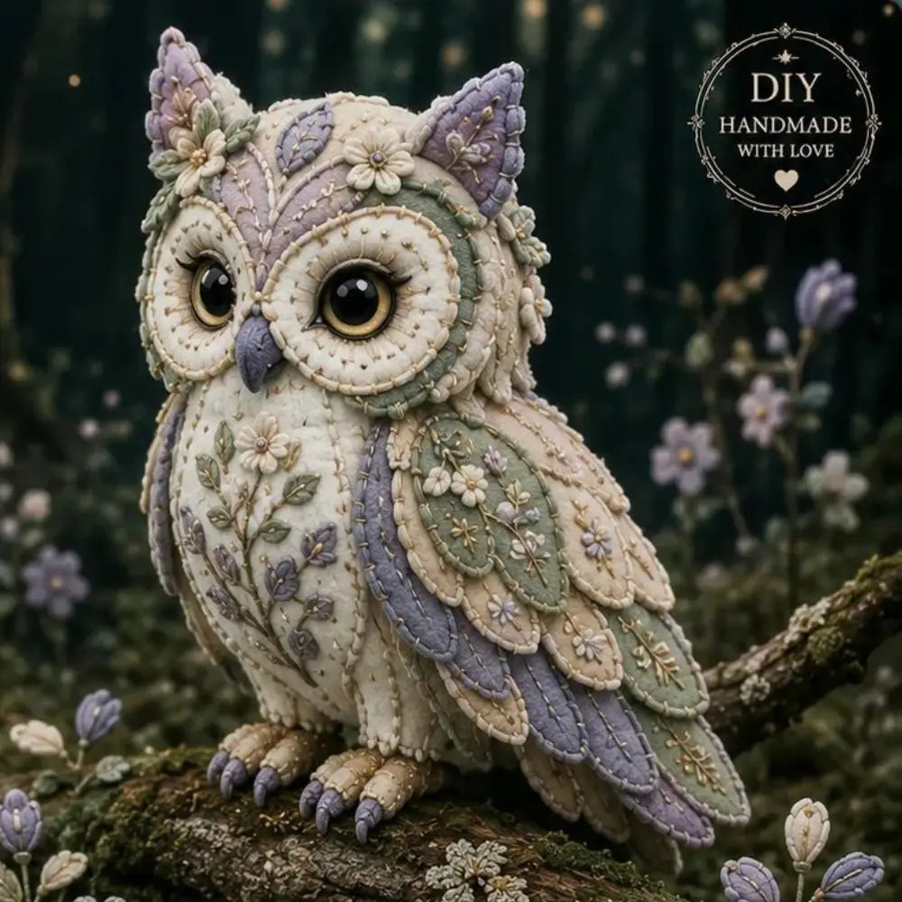 Floral Animal Patchwork DIY Sewing Kit – Handmade Decor Set
