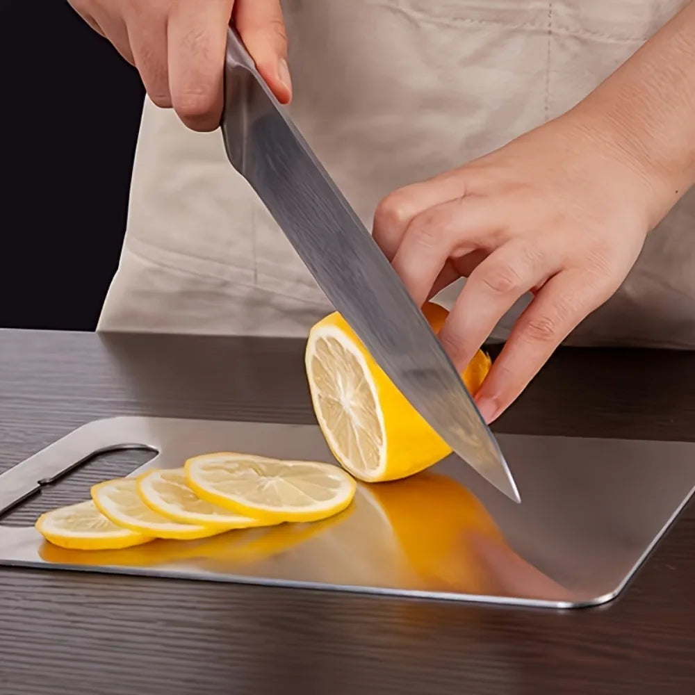 3-Piece Stainless Steel Cutting Board Set – BPA Free & Rustproof Cutting Board Set Nixie