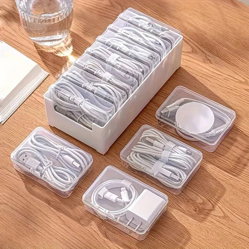 Data Cable & Charger Storage Box Organizer | Nixie
