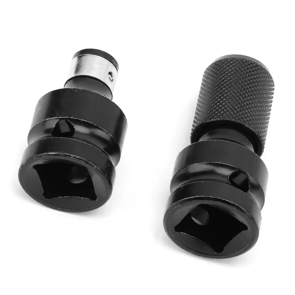 2pcs 1/2 to 1/4" Hex Telescopic Quick Release Adapter Set
