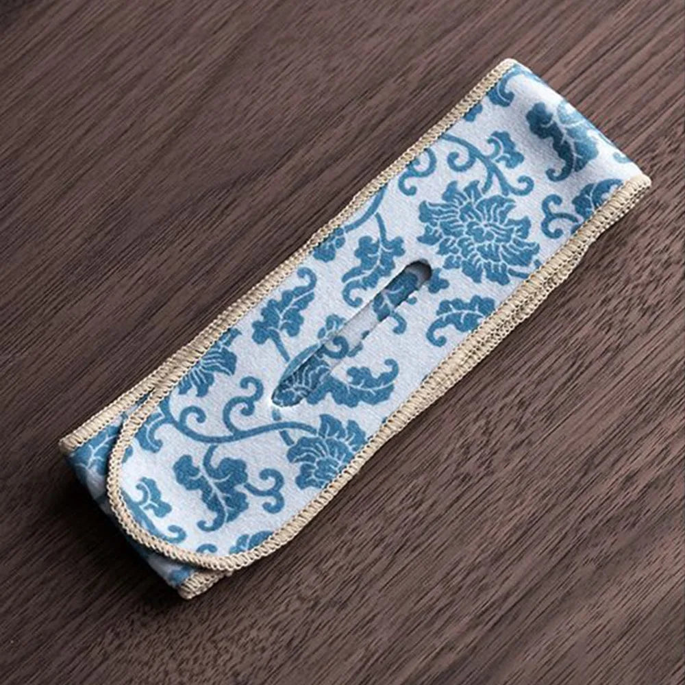 Retro Suede Teapot Protective Cover | Chinese Style Travel Wrap Teapot Protective Cover Nixie D