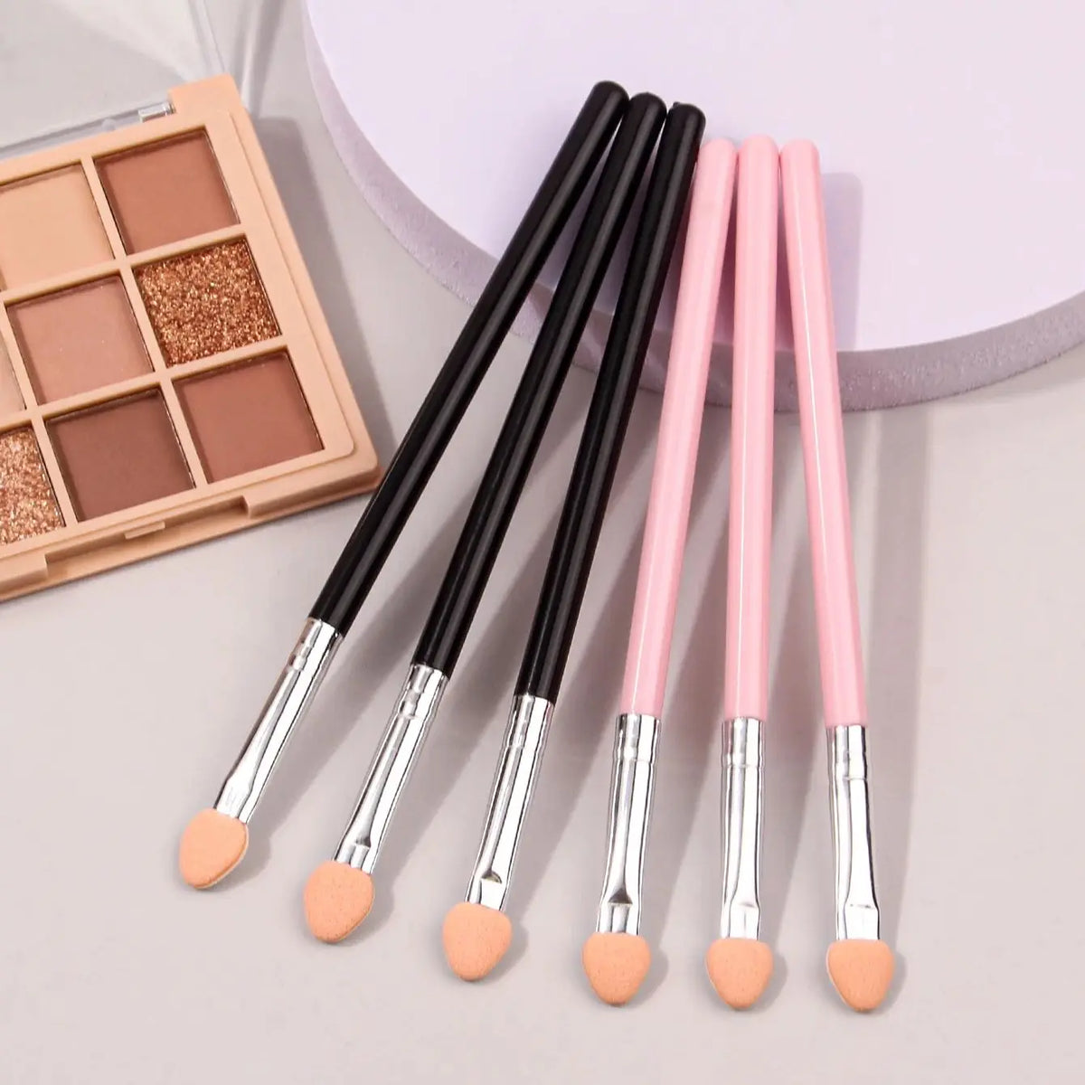6PCS Double-Sided Eyeshadow Sponge Smudge Brush Set | Nixie Eyeshadow Brush Set Nixie