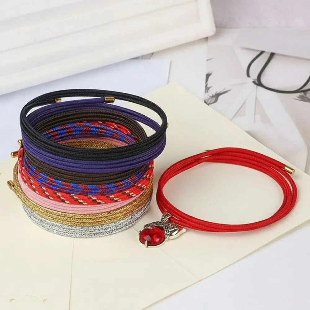 Multicolor Magnetic Rope Bracelet – Adjustable 51cm DIY Cord Magnetic Rope Bracelet Nixie