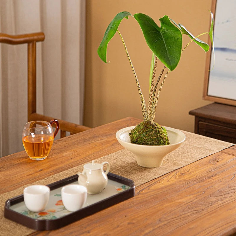 Porcelain Hydroponic Flower Pot – New Chinese Style Orchid Planter Decorative Planter Pot Nixie